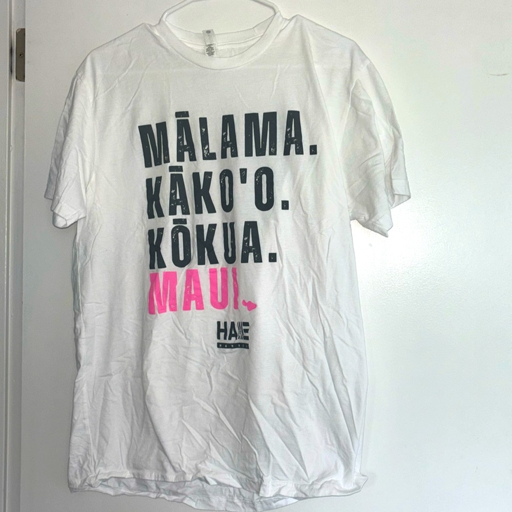 Hae Hawaii (local Hawaiian brand) Maui T-shirt; Large